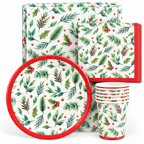 Set stoviglie natalizie - , piatti