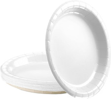 16 Piatti Di Carta Bianchi
