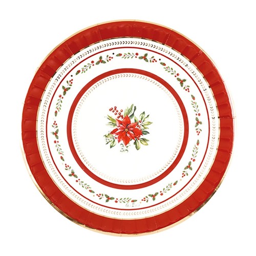 Piatti carta natalizi red - natalizi,