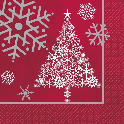 Albero natale rosso - albero, di