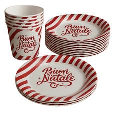 Set 6 bicchieri e 6 piatti di