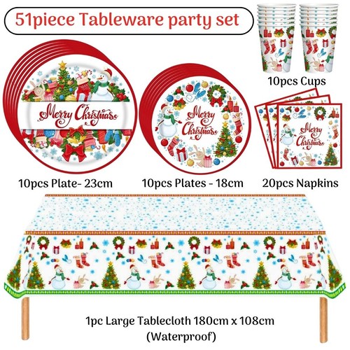 Set stoviglie carta - , natalizia