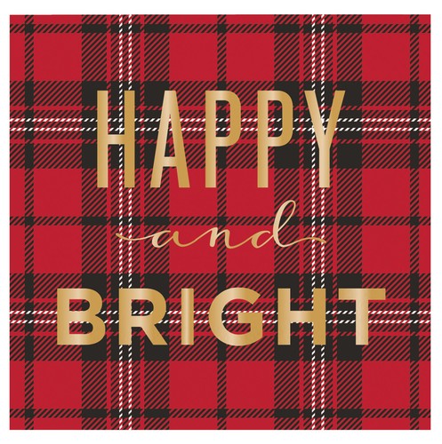 Tovaglioli natalizi tartan - tovaglioli,